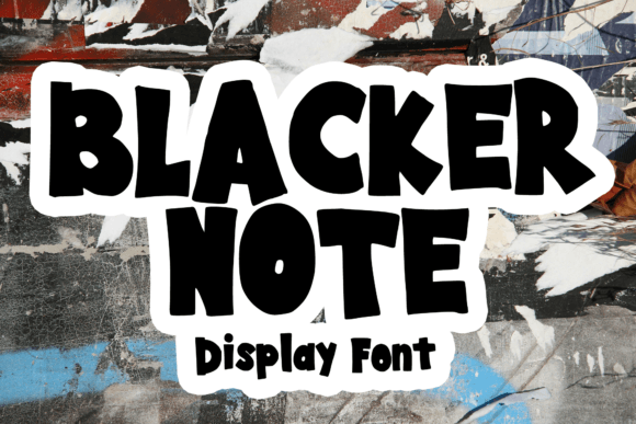 Blacker Note: Bold Display Font for Digital Impact
