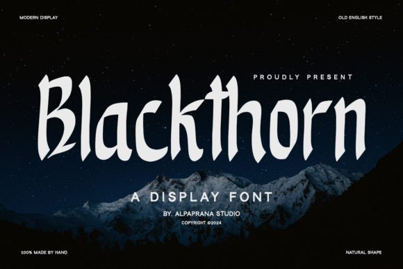 Blackthorn Font: A Modern Typeface for Editorial Design