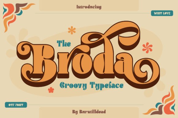 Broda: The Retro Display Font That Gives Your Brand a Groovy, Professional Edge