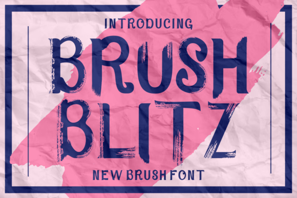Brush Blitz: A Creative Display Typeface for Editorial Projects