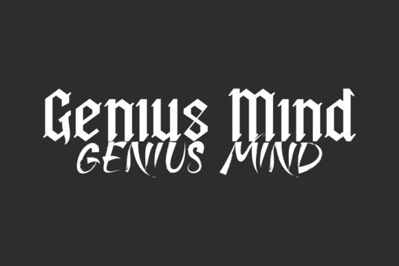Genius Mind Typeface: A Bold Duo for Crafters and Designers