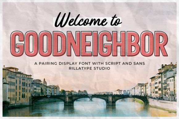 Goodneighbor: A Vintage Font Duo for Authentic Branding