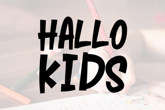 Hallo Kids: A Playful Font for Crafty Creations