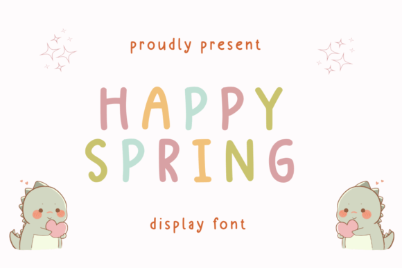 Happy Spring Font: A Playful Display Typeface for Digital Design
