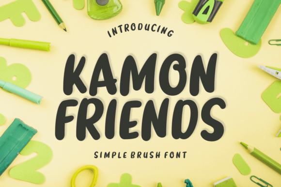 Kamon Friends: A Relaxed Display Typeface for Modern Editorial Design