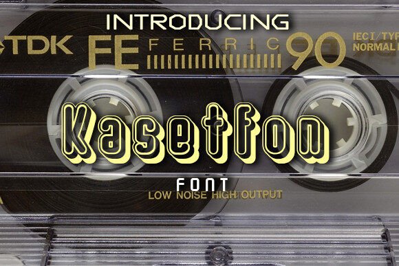 Kasetfon: A Groovy Display Font for Editorial Design