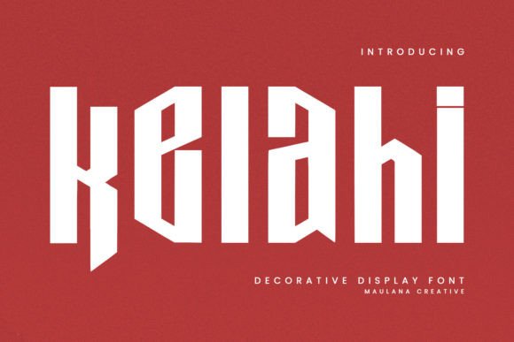 Kelahi: A Playful Display Typeface for Bold Brand Identities