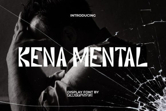 Kena Mental: A Bold Display Font for Edgy Brand Identity Projects