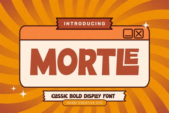 Mortle: A Playful Display Font for Whimsical Editorial Design