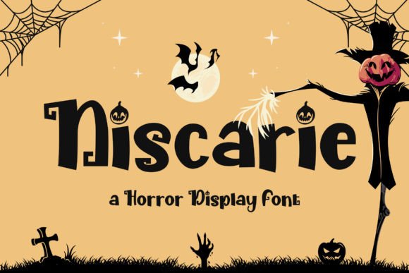 Niscarie: A Playful Horror Display Typeface for Editorial Design