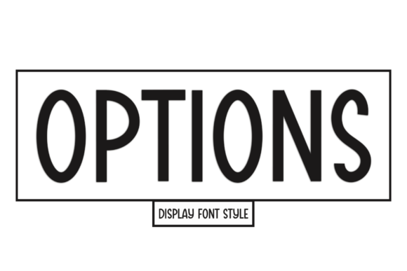 Options Typeface: A Festive Display Font for Holiday Crafts and Labels