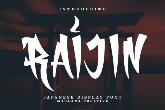 Raijin Font: A Display Typeface That Elevates Branding with Japanese Calligraphy