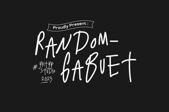 Random Gabuet: A Creative Display Font for Bold Brand Identity
