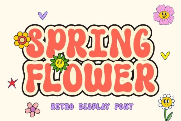 Spring Flower Font: A Playful Display Typeface for Stronger Campaigns