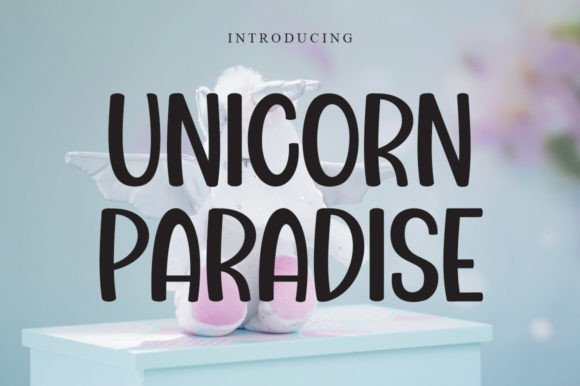 Unicorn Paradise: A Playful Display Font for Digital Branding
