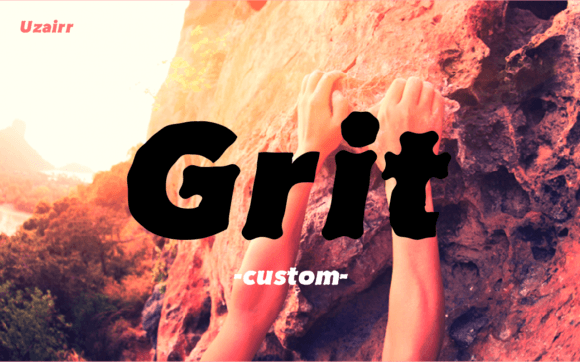 Uzairr Grit: A Bold Typeface for Editorial Design